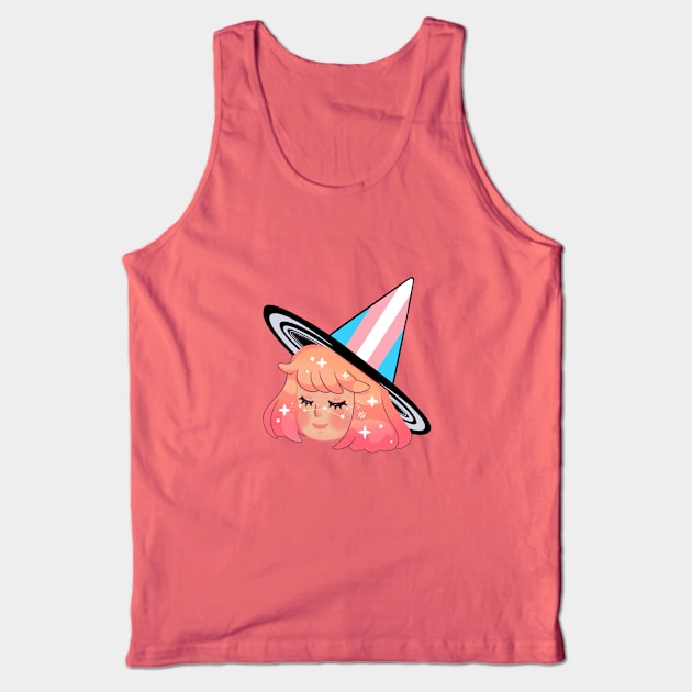 Trans Witch Pride Tank Top by Leyawa Illustrations